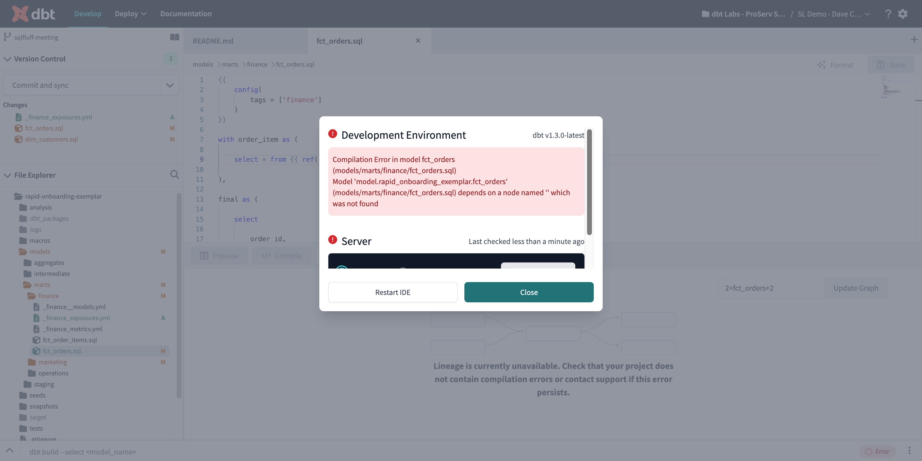 The Command History returns a log and detail of all your dbt Cloud invocations. The Command History returns a log and detail of all your dbt Cloud invocations.
